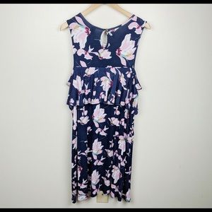 XXL Agnes & Dora falling iris cold shoulder top